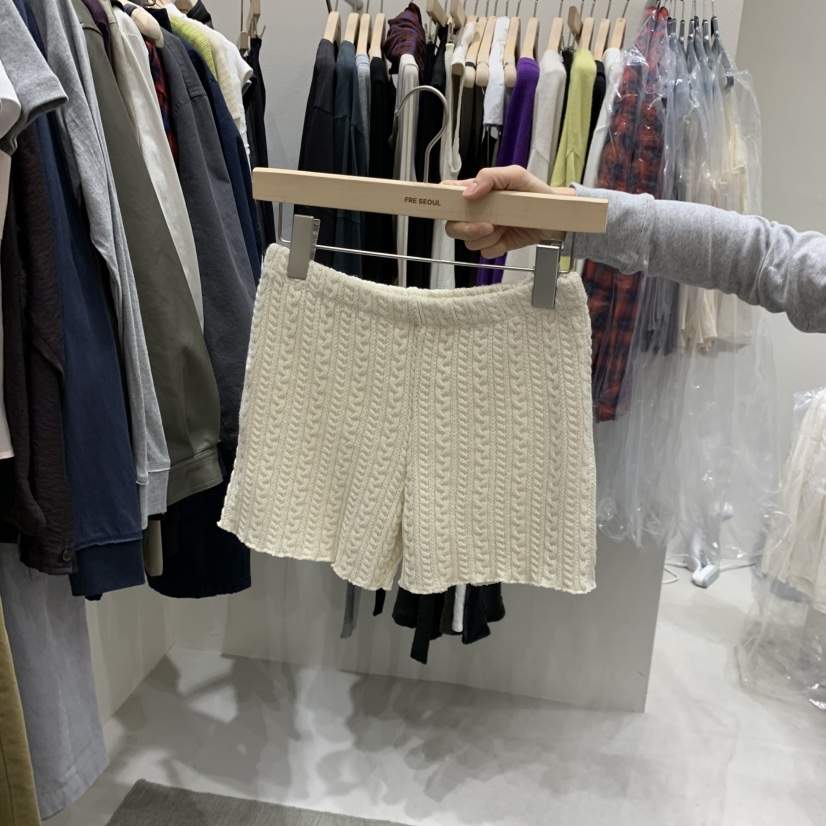 FRE東大門代購女裝新款人氣真品時尚熱賣休閑推薦短褲粗花呢FRE SEOUL短褲
