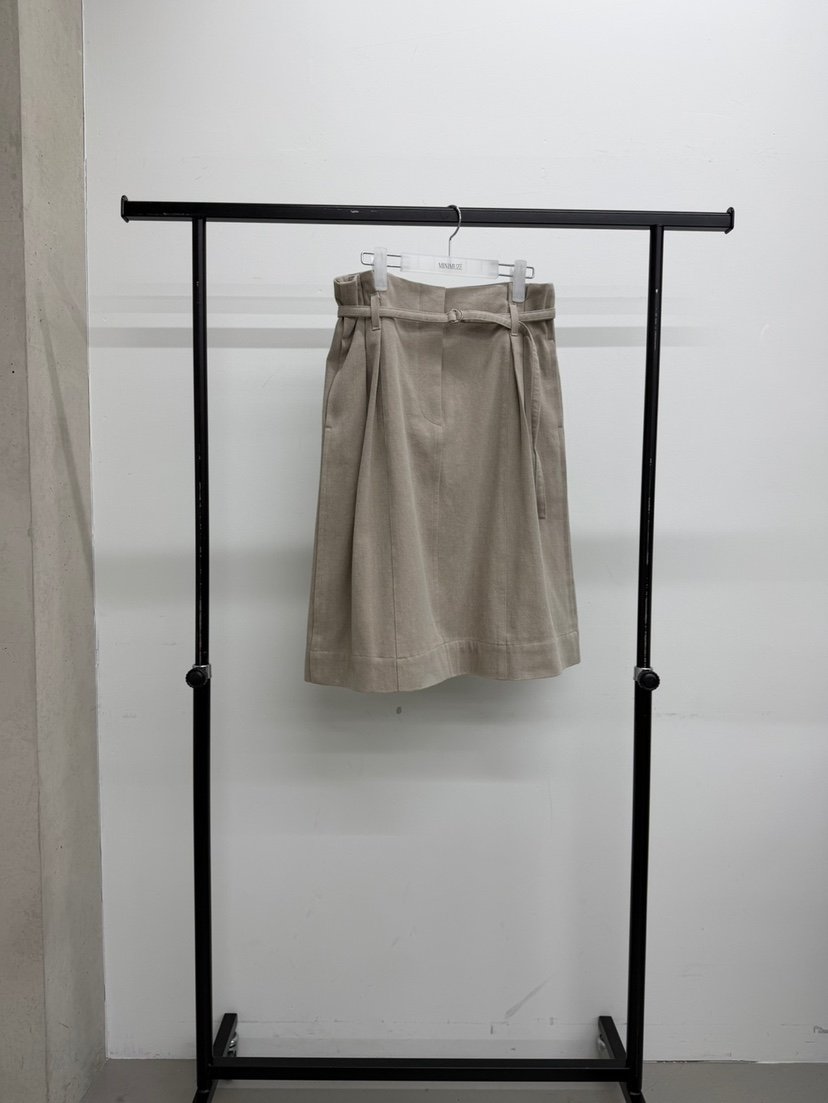 MINIMUZE韓國直郵女裝新款推薦真品半身裙中短裙含腰繩褶裥MINIMUZE半身裙/中短裙