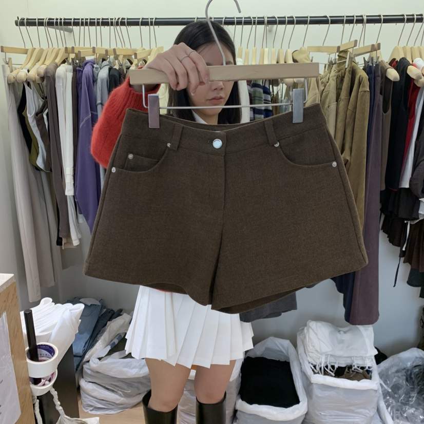 W AND J韓國代購女裝新品休閑時尚推薦真品熱賣人氣短褲WANDJ短褲