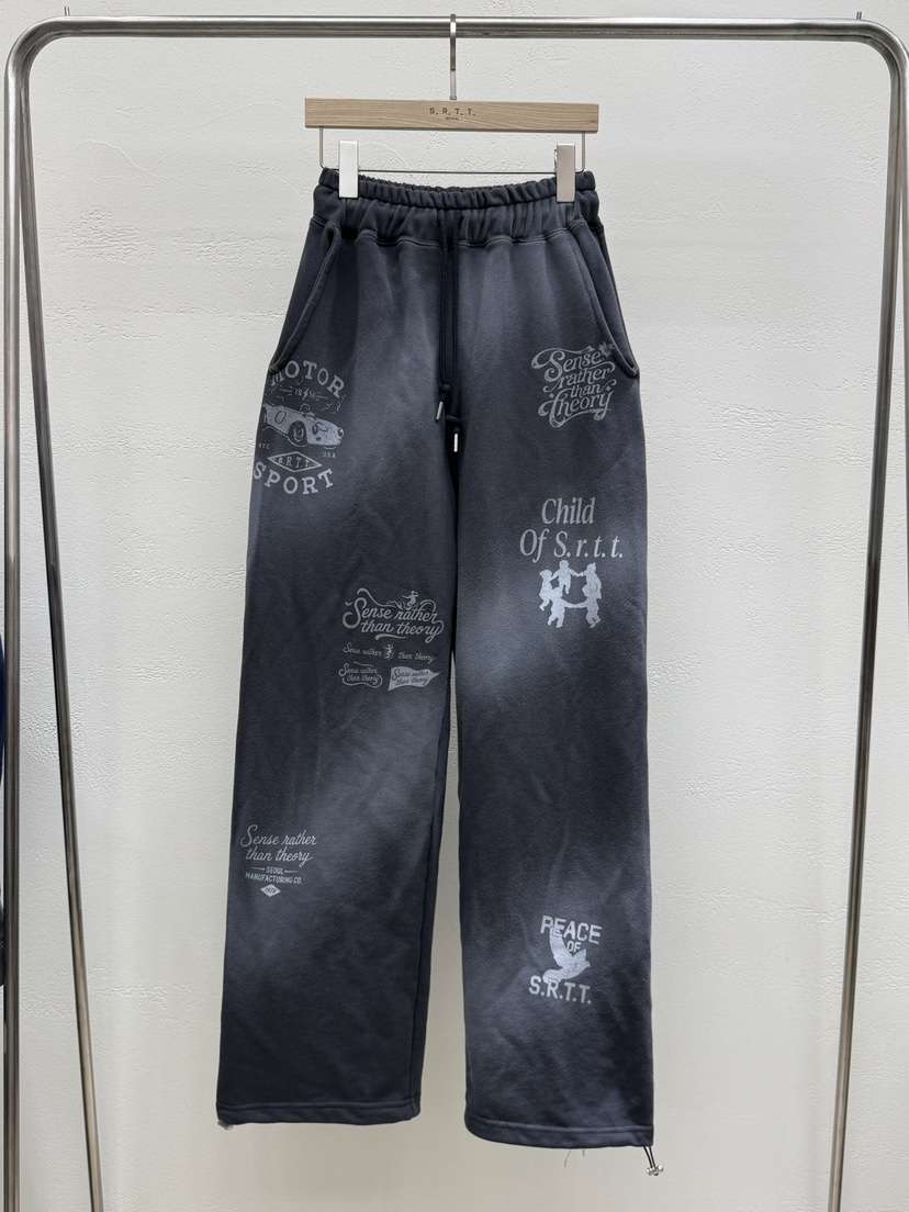 S.R.T.T.韓國代購女裝新品推薦時尚熱賣休閑褲印花連帽S.R.T.T.休閑褲