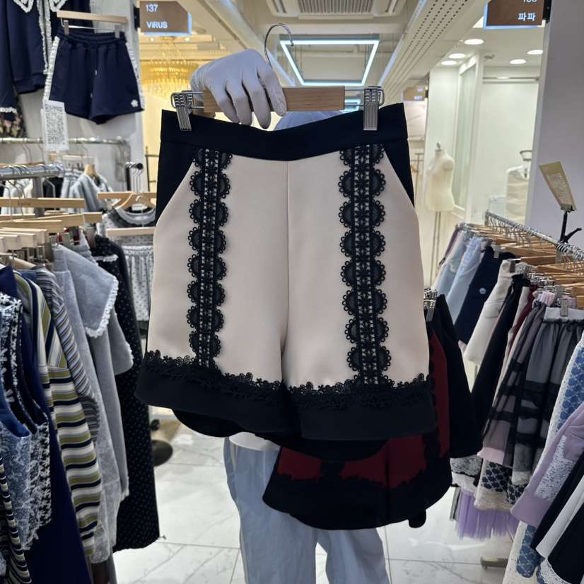 PAPA韓國代購女裝新品休閑時尚人氣熱賣推薦真品短褲Papaine/HALMADE短褲