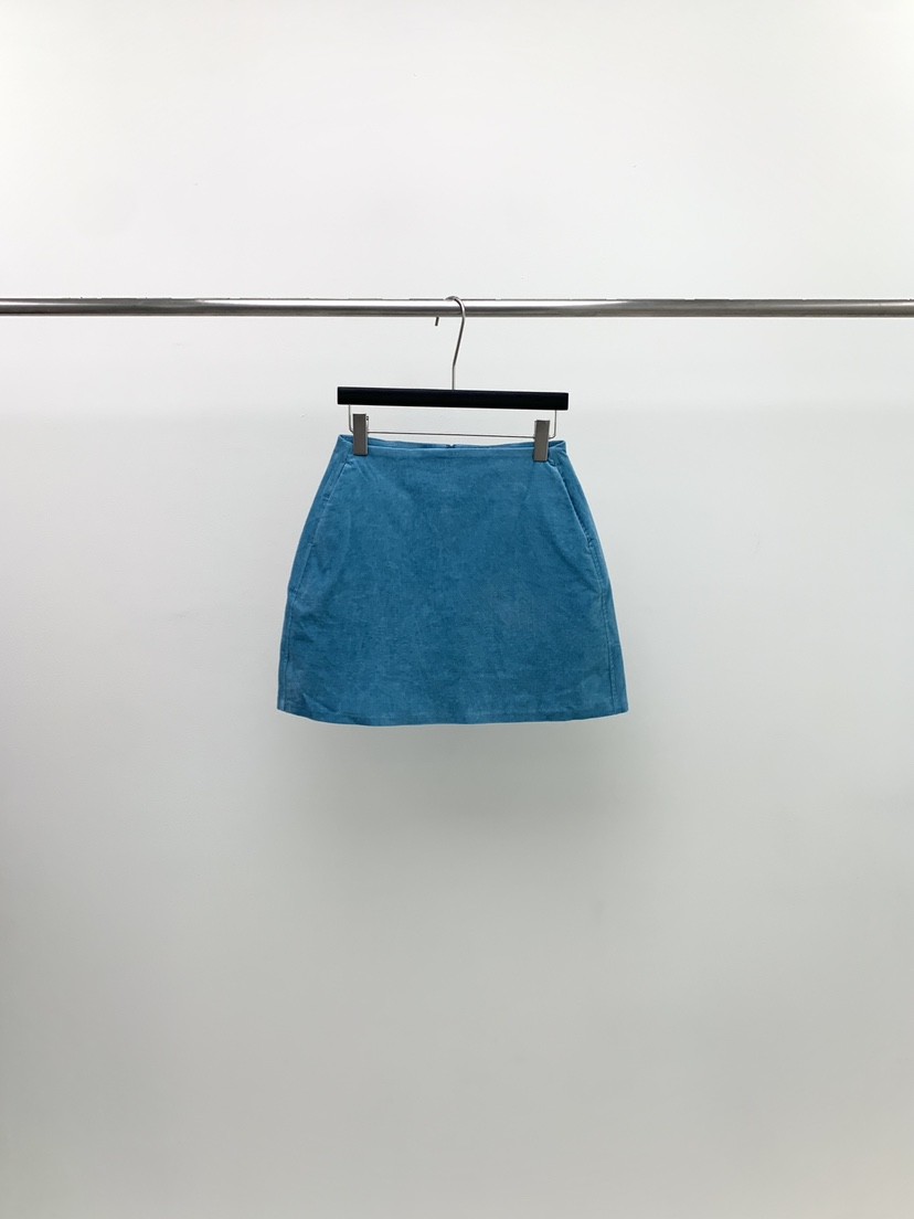 ORINNE韓國代購女裝新款真品人氣休閑推薦時尚短裙天鵝絨ORINNE短裙