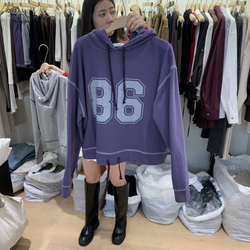 W AND J韓國代購女裝新品時尚休閑熱賣真品人氣衛衣兜帽WANDJ衛衣