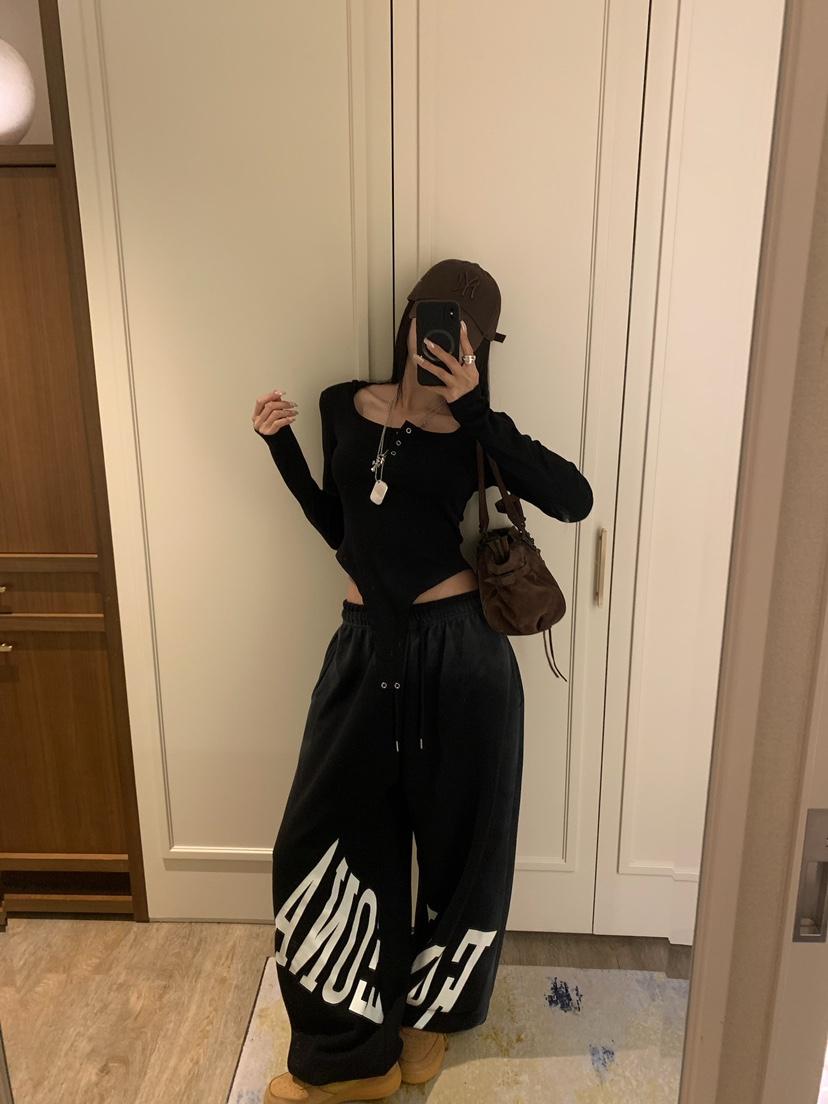 BADCALM韓國代購女士新款休閑時尚熱賣推薦人氣真品休閑褲BADCALM休閑褲