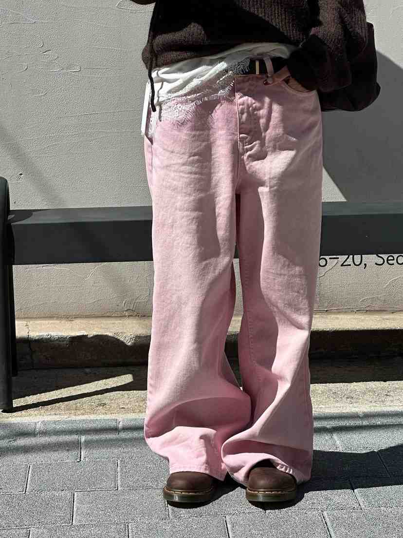 ZEROZERO東大門直郵女裝新品時尚推薦牛仔褲不含腰帶復古ZEROZERO牛仔褲