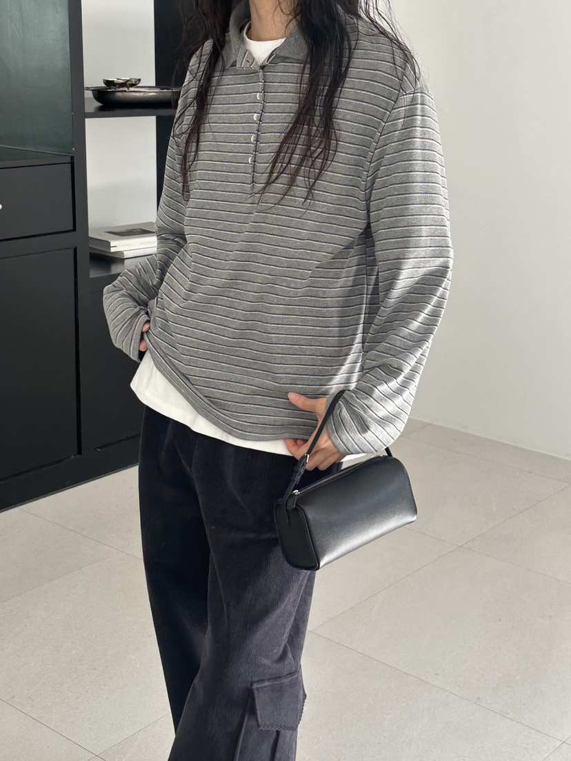 LE VASE韓國直郵女士新款休閑人氣時尚真品推薦熱賣長袖T恤LE VASE長袖T恤