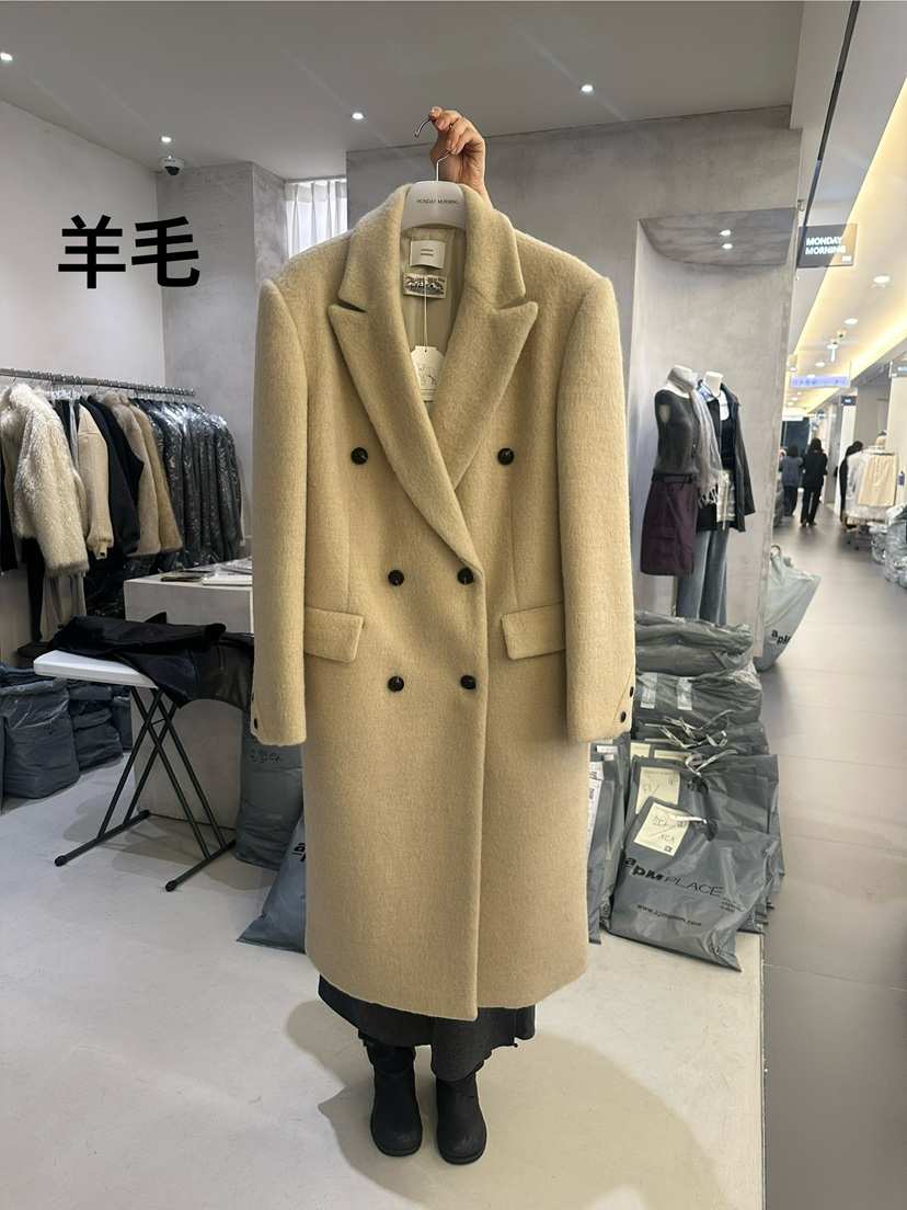MONDAYMORING東大門直郵女士新品推薦時尚真品中長款大衣Monday Morning中長款大衣