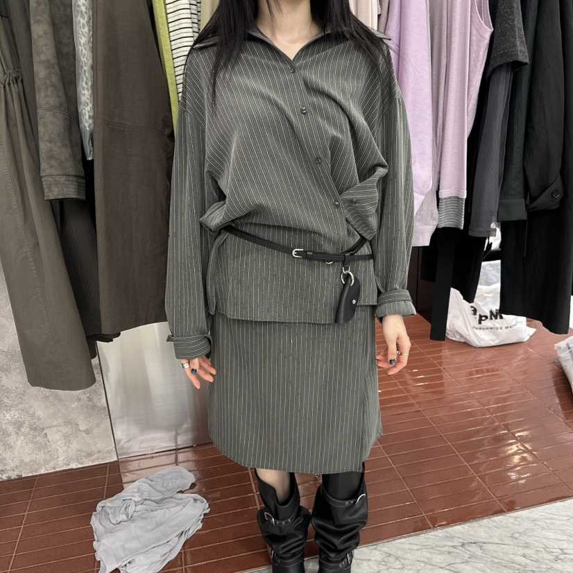 FOUNDATION東大門代購女裝新款休閑人氣時尚套裝不含腰包FOUNDATION套裝