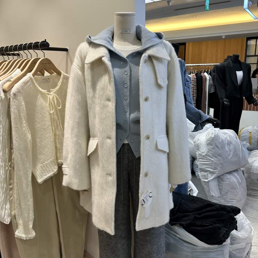 ARC韓國代購女裝新款時尚真品熱賣推薦中長款大衣不含內搭arc en ciel中長款大衣