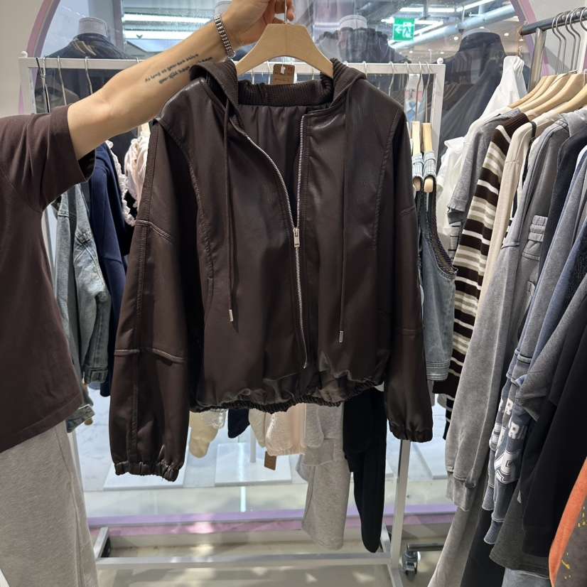 JH.STUDIO-Q東大門代購女士新品休閑人氣推薦熱賣夾克連帽JH.STUDIO-Q夾克