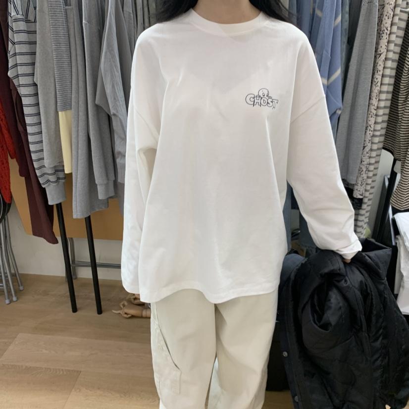 SPAGHETTI韓國直郵女士新品人氣推薦熱賣休閑時尚長袖T恤spaghetti長袖T恤