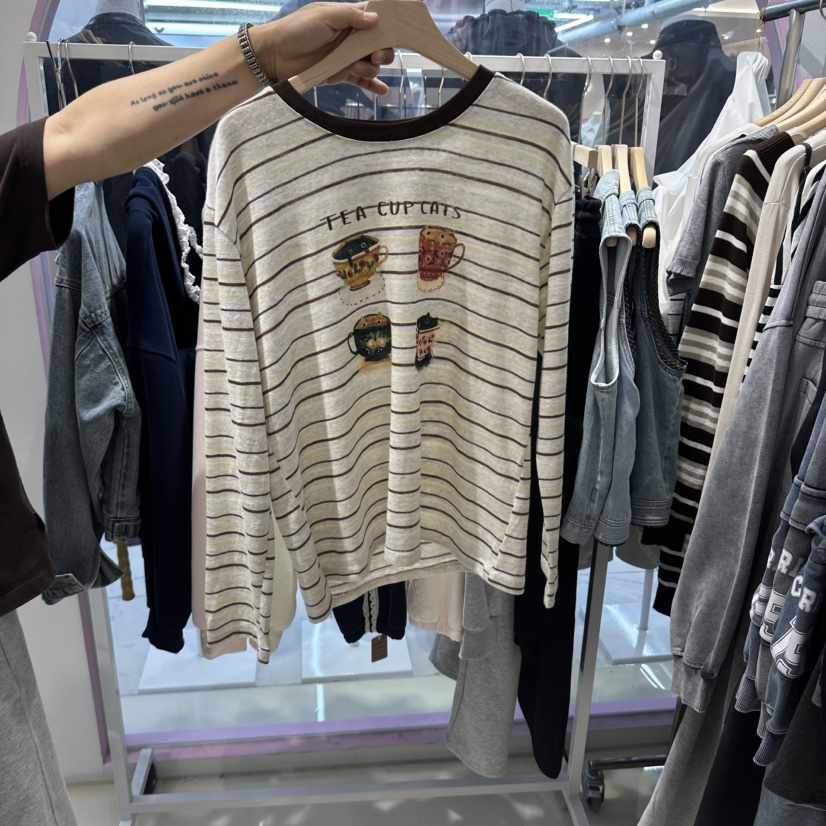 JH.STUDIO-Q東大門代購女士新品時尚推薦休閑人氣長袖T恤JH.STUDIO-Q長袖T恤