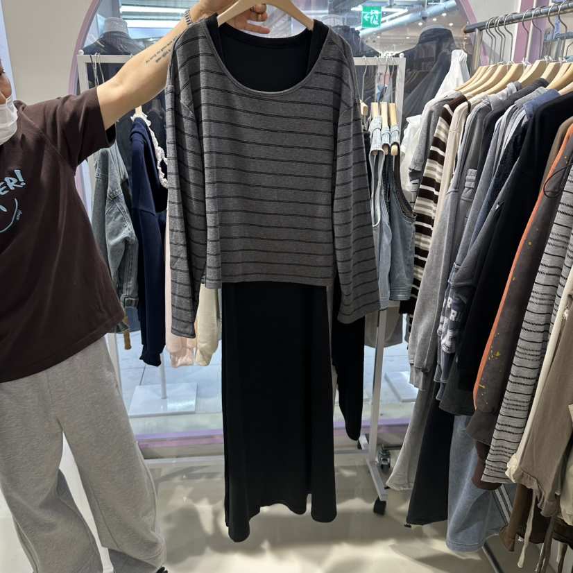 JH.STUDIO-Q東大門代購女士新款休閑熱賣時尚套裝格子無袖JH.STUDIO-Q套裝
