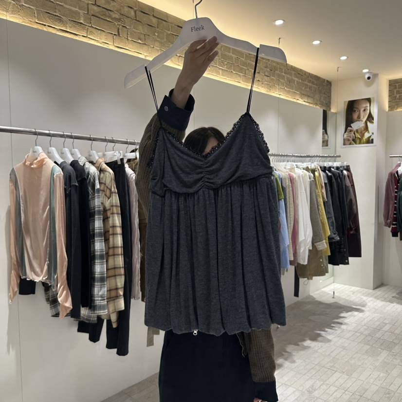 FLEEK韓國直郵女士新品熱賣人氣休閑真品推薦時尚吊帶背心Fleek吊帶/背心