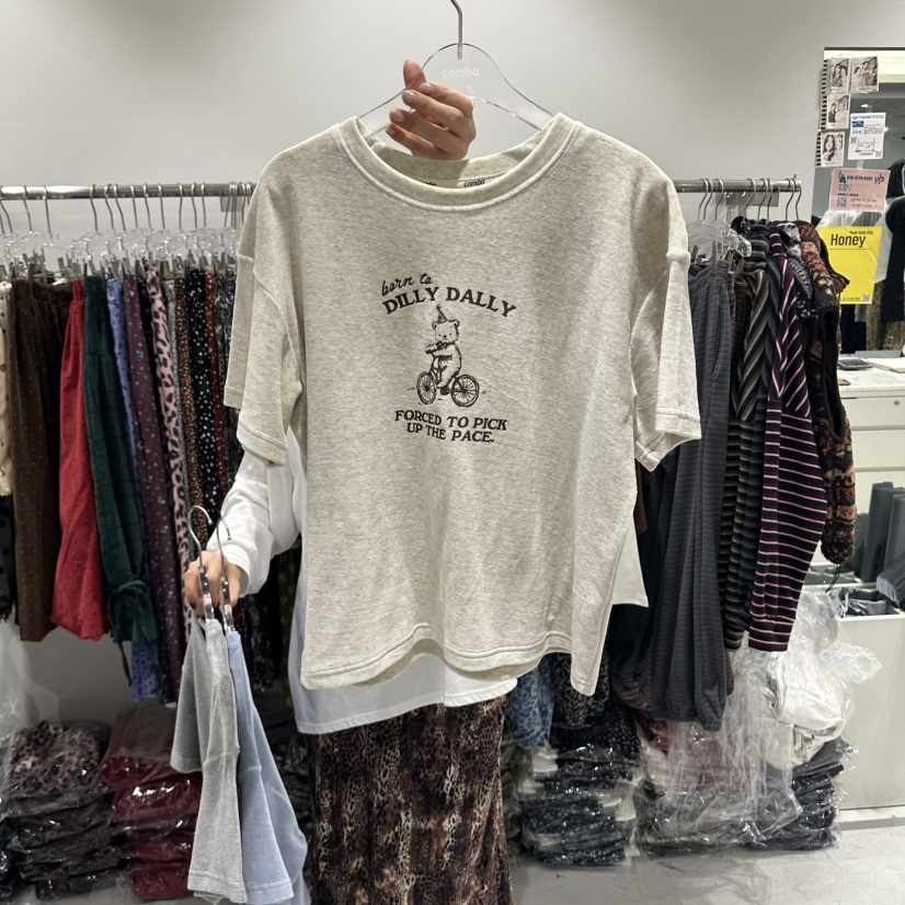 COMBO韓國直郵女士新品人氣休閑時尚真品推薦熱賣T恤COM_BOT恤