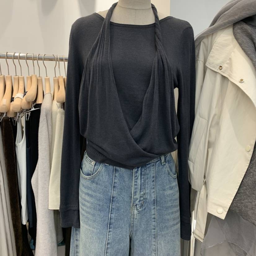 ORRD東大門代購女士新品真品人氣休閑熱賣推薦長袖T恤假兩件ORRD長袖T恤