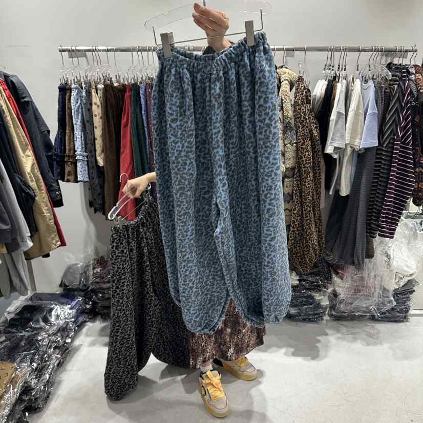 COMBO韓國直郵女士新品休閑真品人氣推薦時尚熱賣休閑褲豹紋COM_BO休閑褲
