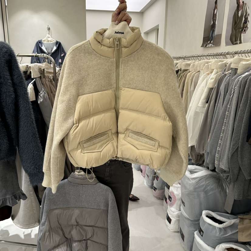 JUDYQUE韓國代購女裝新品推薦休閑時尚熱賣人氣真品短款棉服JUDYQUE短款棉服