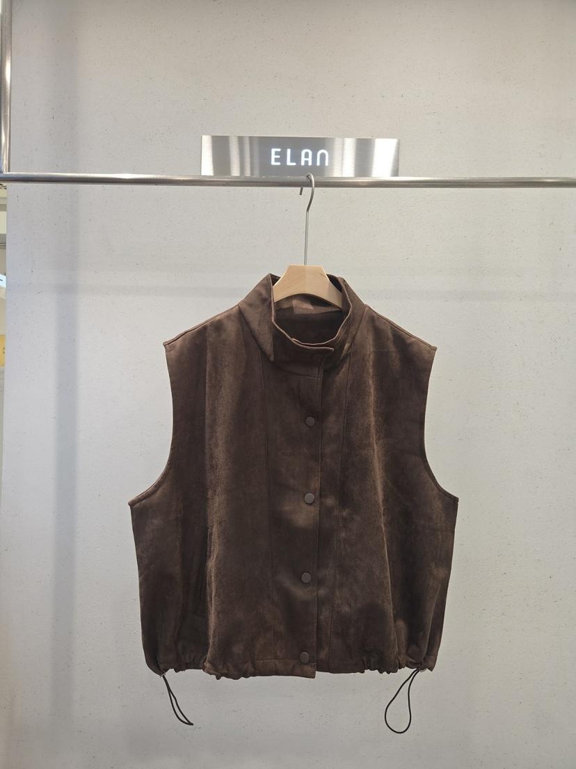 ELAN韓國代購女裝新品人氣真品休閑熱賣時尚推薦馬甲高領ELAN馬甲