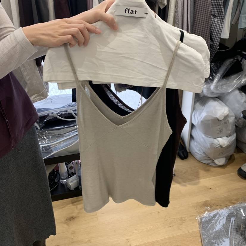 FLAT韓國代購女裝新款熱賣休閑人氣時尚真品推薦吊帶背心flat吊帶/背心