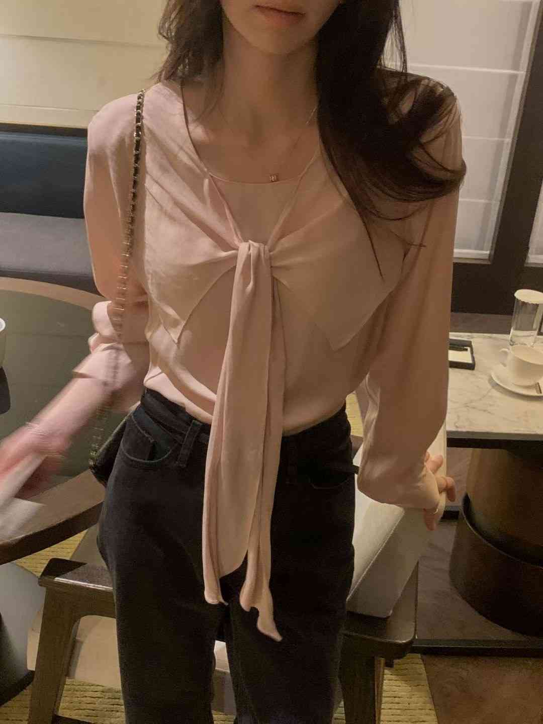OSRO東大門實拍女裝新品真品休閑人氣熱賣推薦襯衫蕾絲衫OSRO襯衫/蕾絲衫