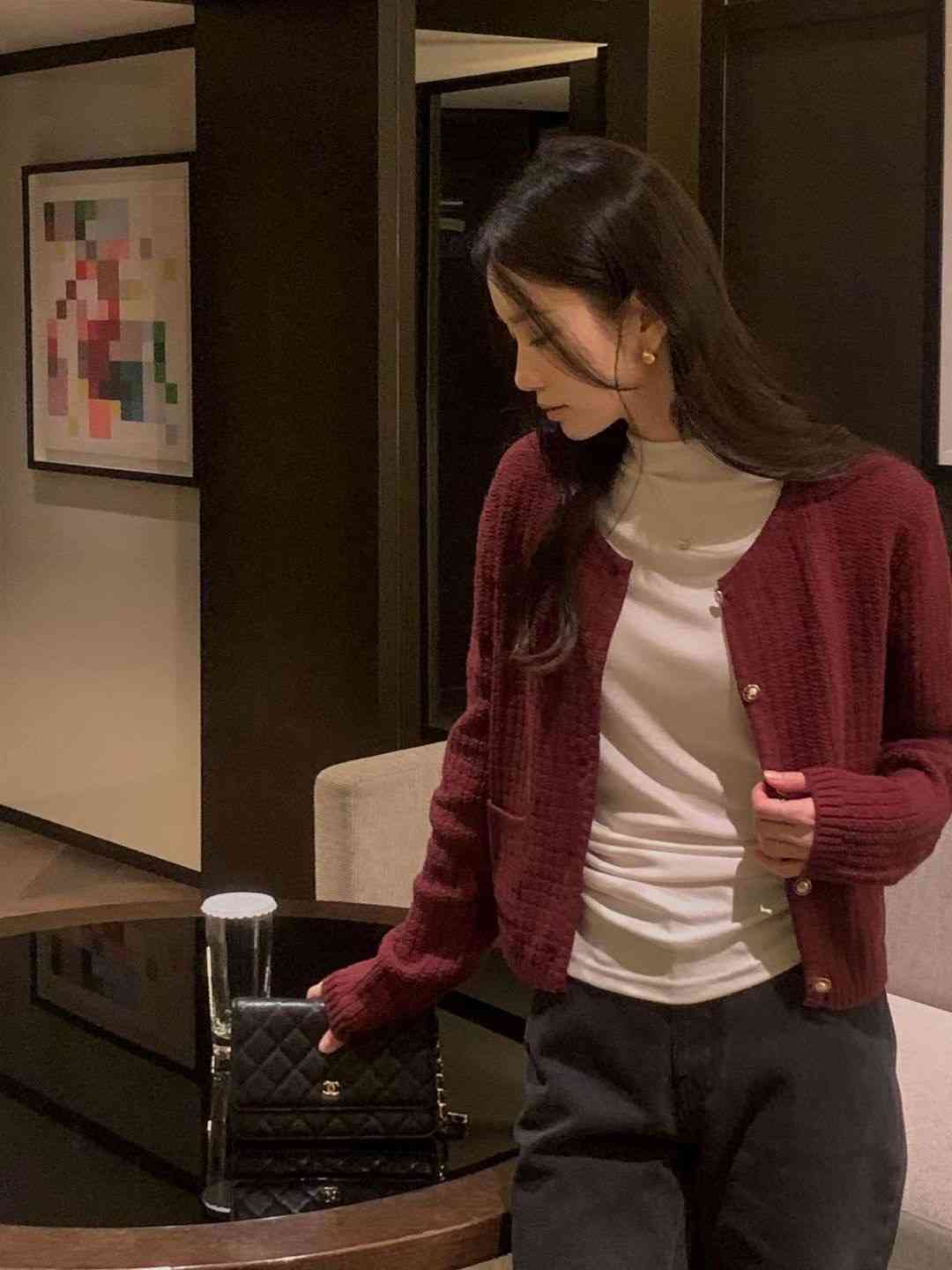 OSRO東大門實拍女士新品熱賣休閑人氣推薦針織衫不含內搭OSRO針織衫