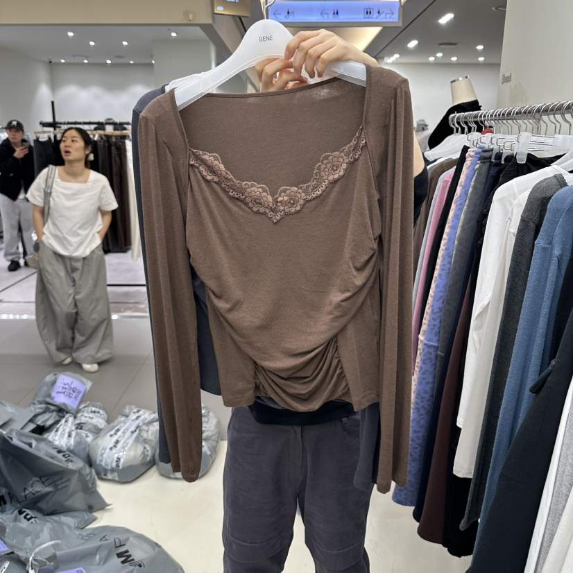 BENE東大門實拍女士新款推薦時尚人氣真品熱賣休閑長袖T恤SHOP BENE_Bene長袖T恤