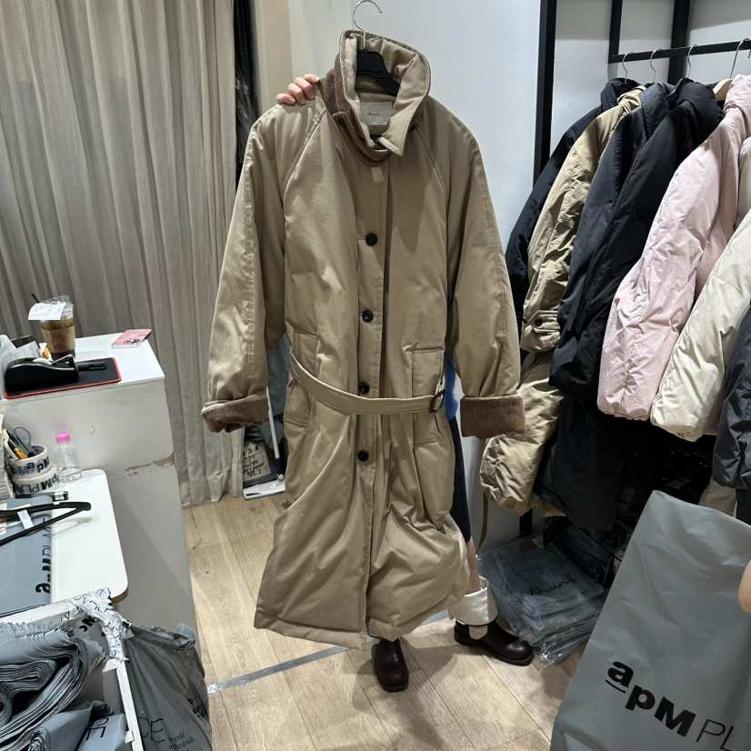 BRUNI/RICOTTA東大門代購女裝新品休閑熱賣時尚長款棉服BRUNI/RICOTTA長款棉服