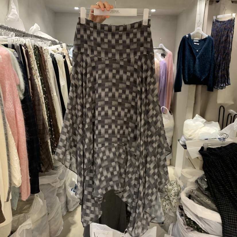 LOGROAD韓國直郵女裝新品真品人氣推薦熱賣休閑半身裙中短裙LOG ROAD半身裙/中短裙
