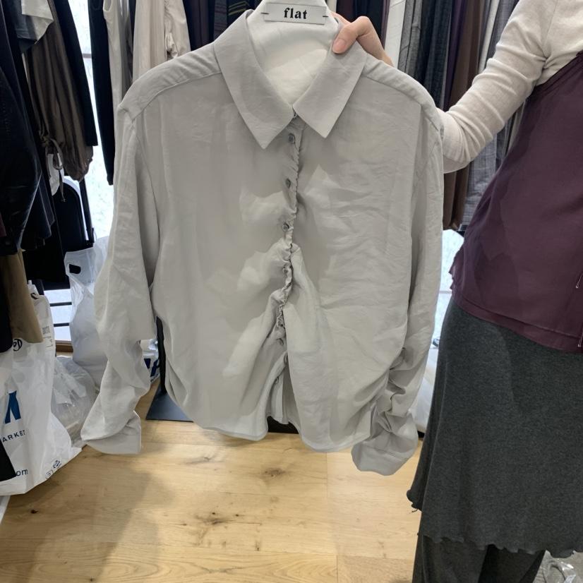 FLAT韓國直郵女士新品真品熱賣時尚休閑人氣推薦襯衫蕾絲衫flat襯衫/蕾絲衫