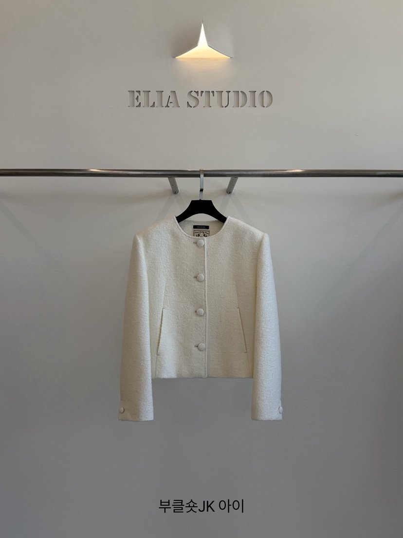 ELIA韓國代購女士新品時尚熱賣休閑人氣真品推薦夾克絨ELIA STUDIO夾克