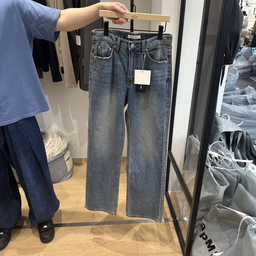 aube nunt東大門代購女裝新款人氣休閑時尚推薦真品牛仔褲aube nunt牛仔褲