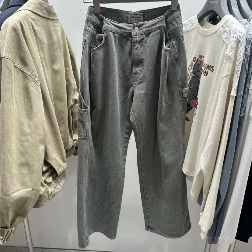 TARABY MOTION東大門實拍女裝新品時尚推薦休閑褲染色褶裥TARABY MOTION休閑褲