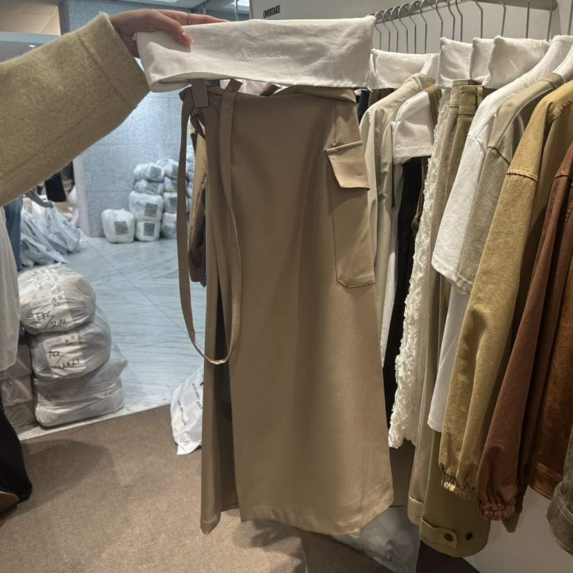 OVERTAKE韓國直郵女士新品休閑推薦熱賣時尚真品人氣長裙OVERTAKE長裙