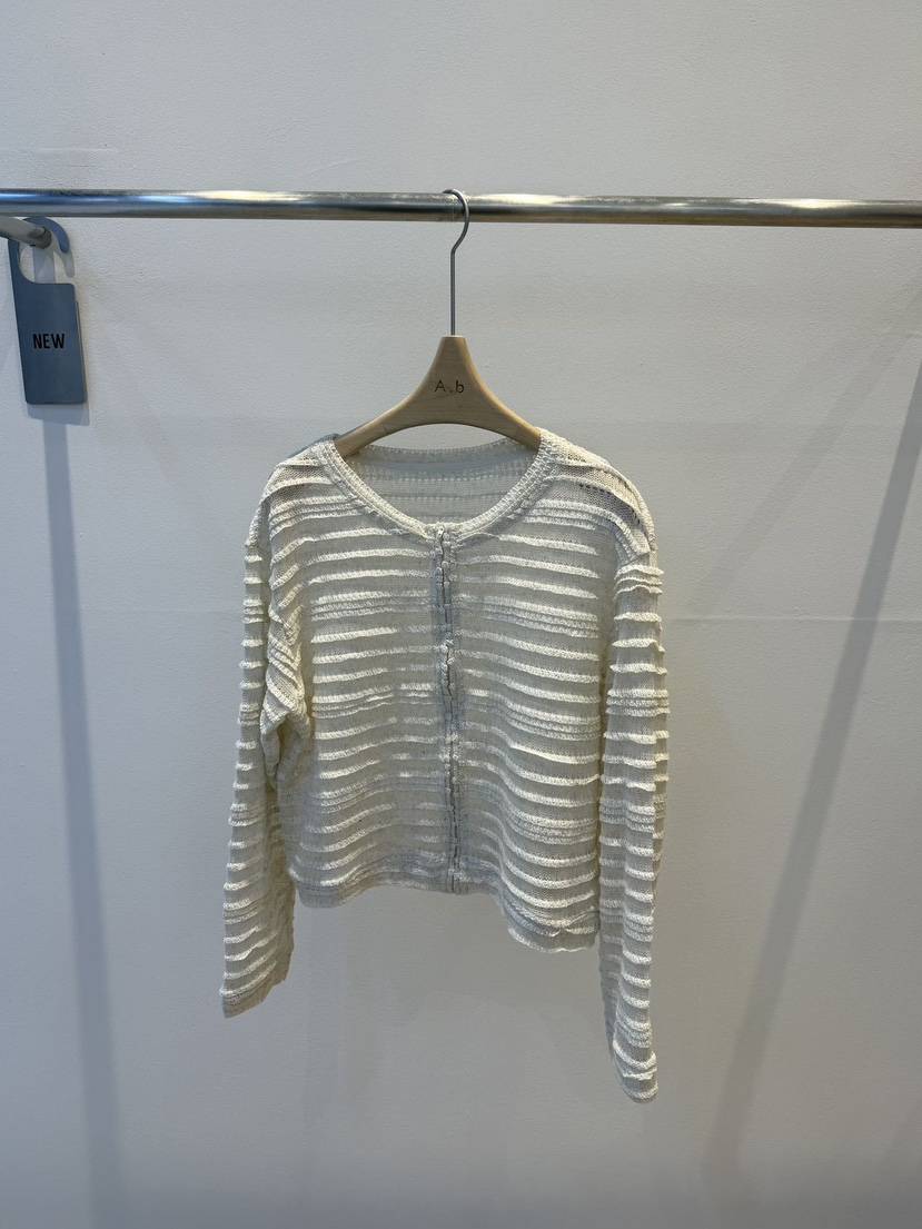 AUTUMN BEIGE-Q東大門代購女裝新款時尚休閑開衫開衫條紋A.b/AUTUMN BEIGE開衫