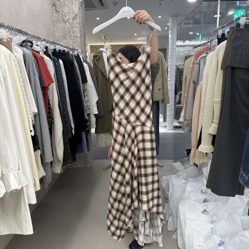 GLASS東大門代購女士新款時尚休閑推薦人氣熱賣真品連衣裙GLASS連衣裙