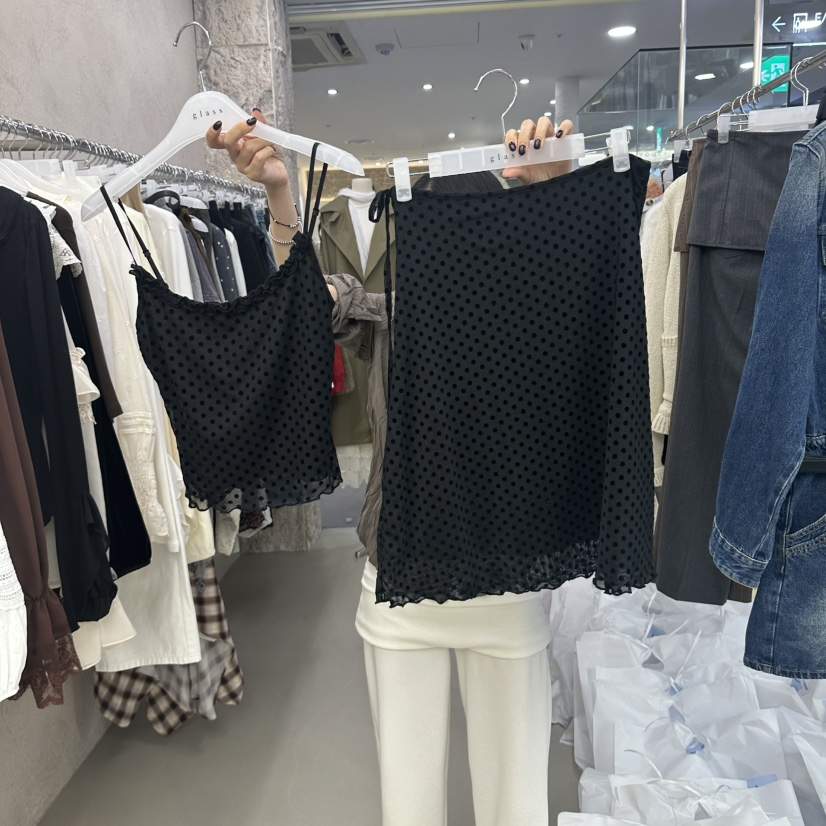 GLASS韓國直郵女裝新品休閑時尚熱賣真品推薦人氣套裝兩件套GLASS套裝