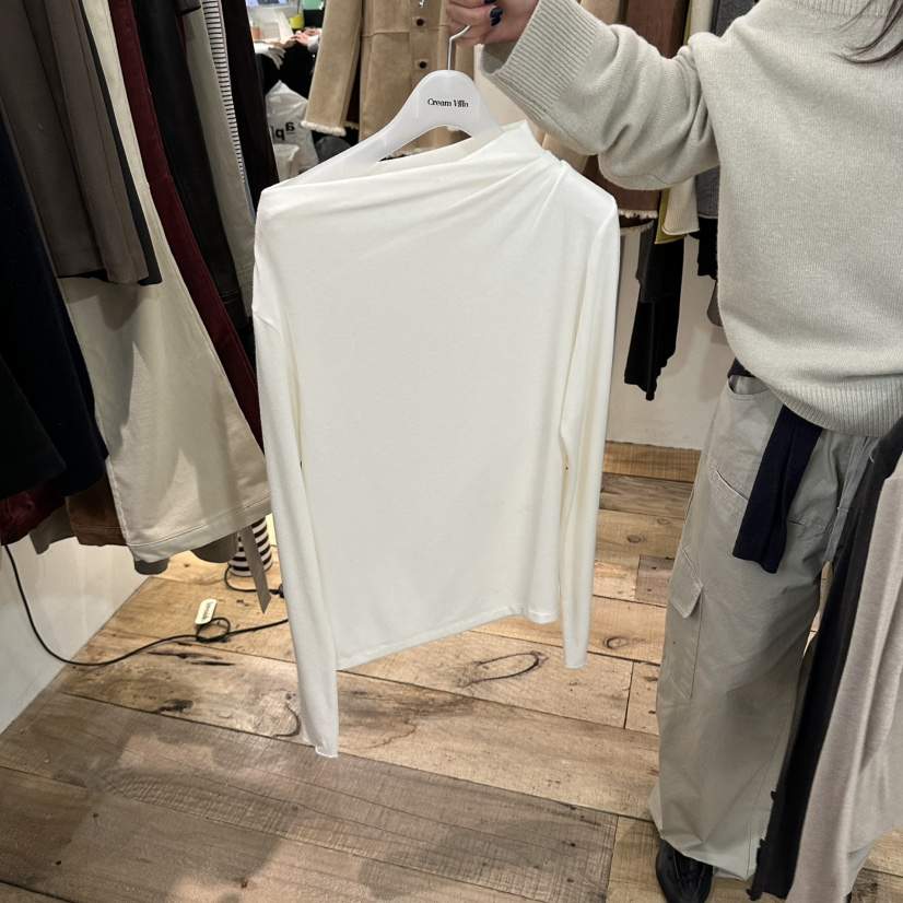CREAM VILLA東大門直郵女士新品推薦長袖T恤CREAM VILLA長袖T恤