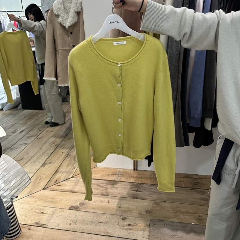 CREAM VILLA韓國代購女士新款推薦開衫羊絨開衫CREAM VILLA開衫