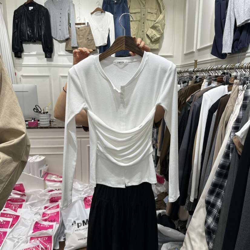 J.RITZY韓國代購女裝新款熱賣時尚推薦休閑真品人氣長袖T恤J.RITZY長袖T恤