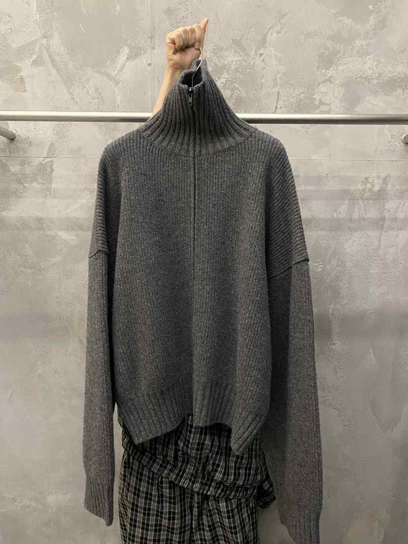 THE VETIVER-A東大門實拍女裝新款真品人氣熱賣毛衣拉鏈VETIVER毛衣