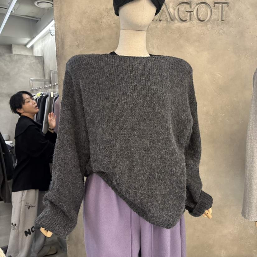 MAGOT東大門代購女裝新品人氣休閑熱賣推薦真品時尚毛衣船領MAGOT毛衣