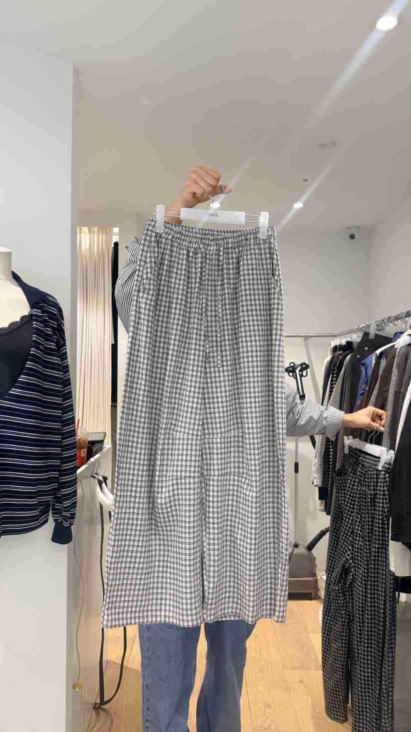 ARKIE/TAF東大門代購女裝新品熱賣真品人氣時尚休閑褲格子ARKIE/TAF休閑褲