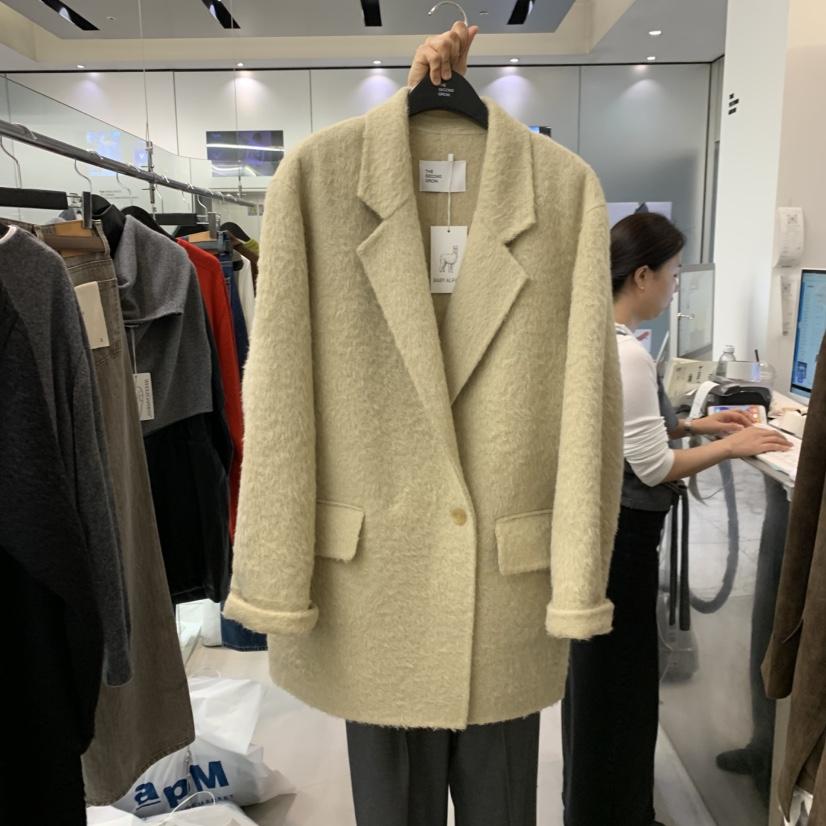 THE SECOND GROW東大門實拍女裝新款熱賣休閑人氣短款大衣THE SECOND GROW短款大衣