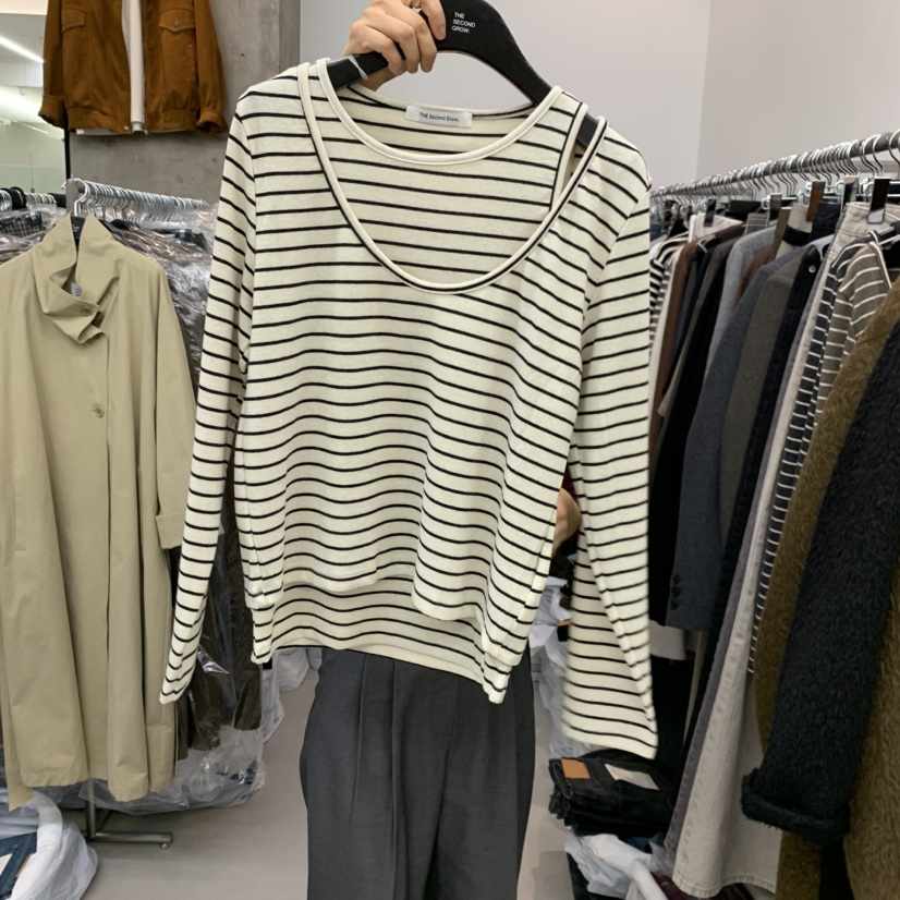 THE SECOND GROW東大門實拍女士新品推薦熱賣套裝圓領無袖THE SECOND GROW套裝