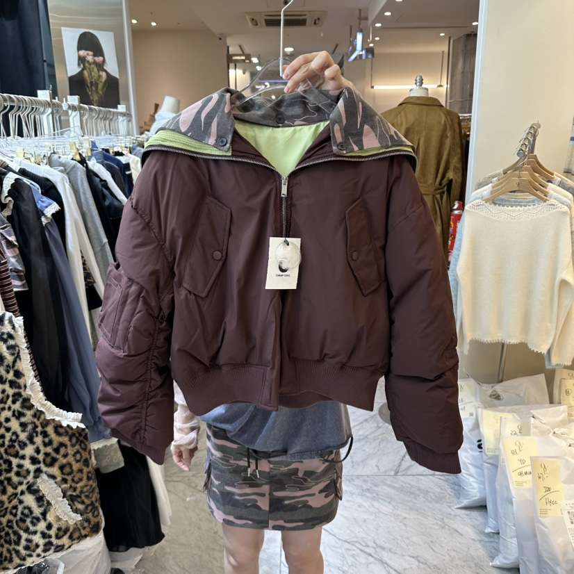 CHEAP-CHIC韓國直郵女士新款時尚真品熱賣人氣短款羽絨服絨CHEAP-CHIC/CHARLES THE SECOND短款羽絨服