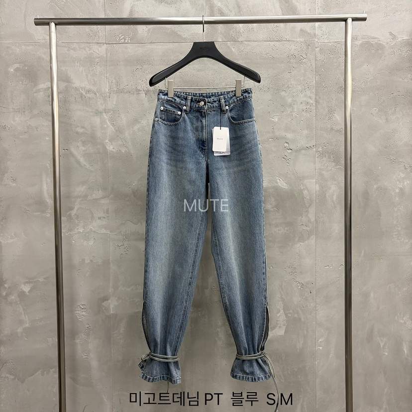 MUTE-P韓國代購女士新品熱賣時尚休閑真品人氣推薦牛仔褲MUTE牛仔褲