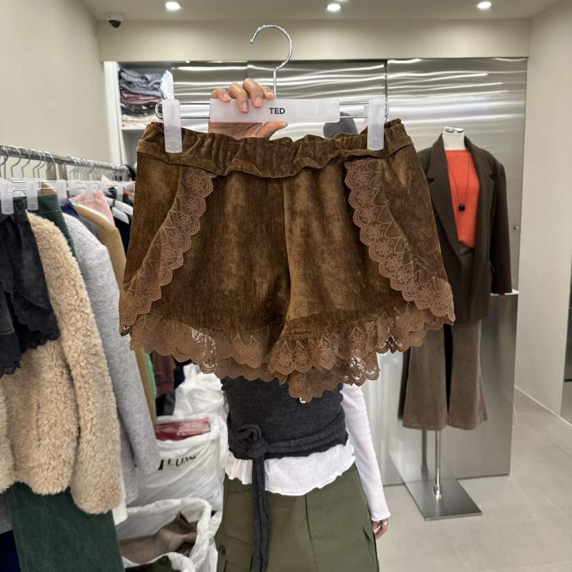 TED東大門直郵女士新品真品休閑推薦熱賣人氣時尚短褲蕾絲TED短褲