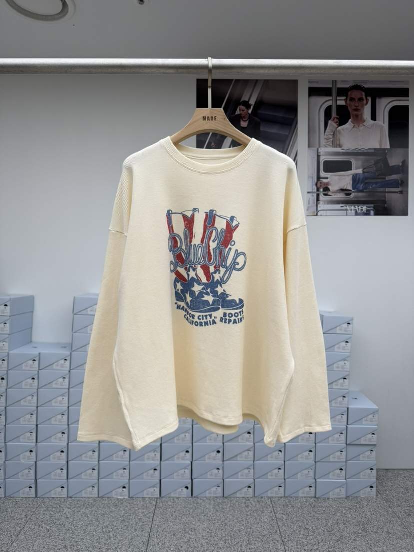 MADE-P東大門代購女士新品真品推薦人氣時尚休閑長袖T恤MADE-P長袖T恤