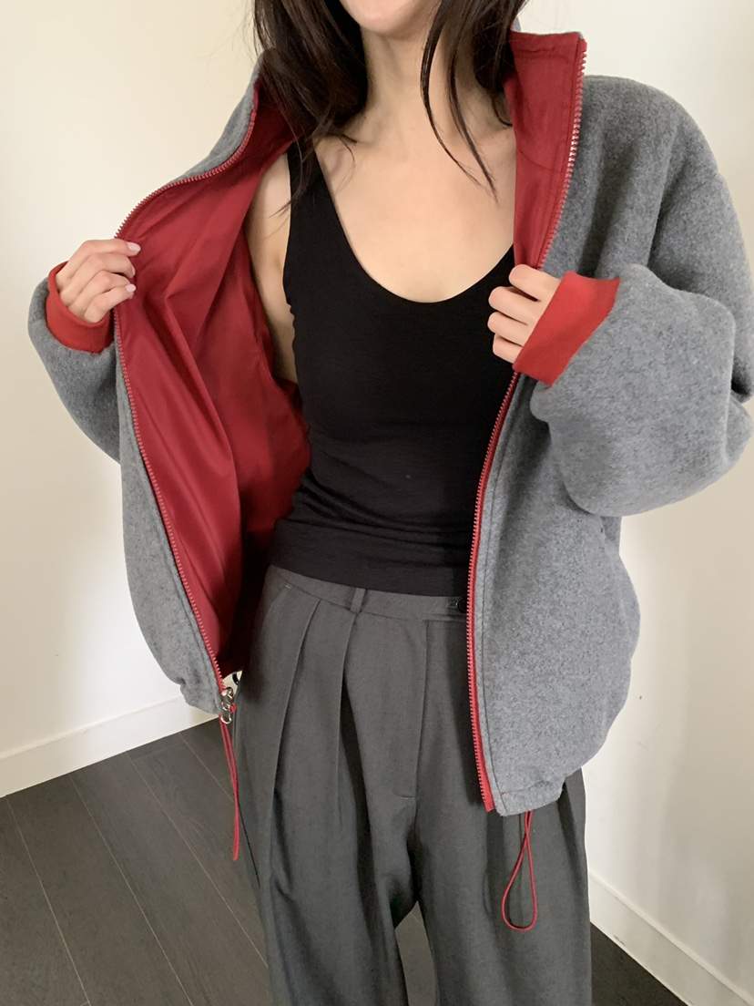 ATHEA東大門實拍女裝新品時尚人氣推薦休閑熱賣夾克兩面可穿ATHEA夾克